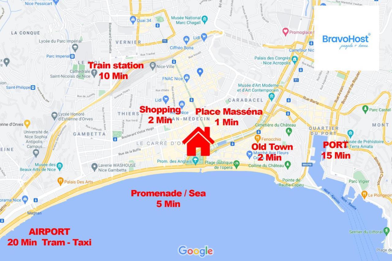 Gioffredo Massena 4 Pers Ac Wi-Fi Apartment Nice Exterior photo